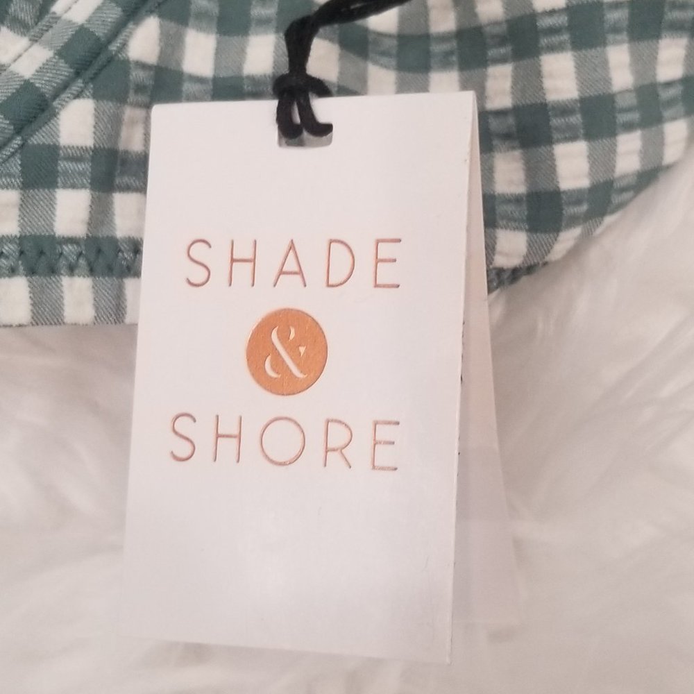 NWT Shade & Shore Gingham Bikini Top (Size 34DD) - Picture 7 of 10
